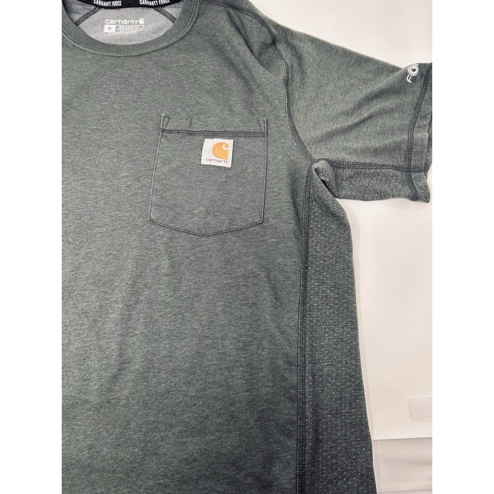 Carhartt Force T Shirt Sz M Relaxed Fit Olive Green